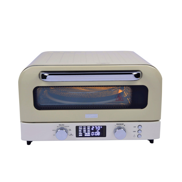 BergHOFF GEM RETRO 2000 W Vanilya Krem Rengi Pizza Fırını - 2