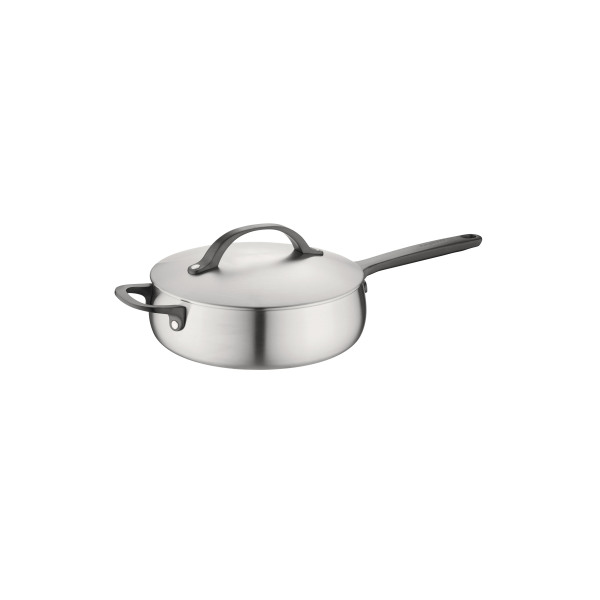 Berghoff Home Belly Kapaklı Sote Tavası 24cm Füme Siyah