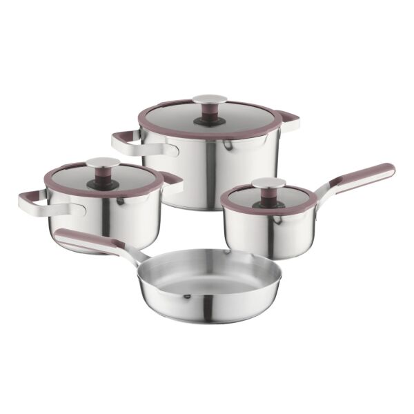 Berghoff Home Elements 7li Tencere Seti Aubergine
