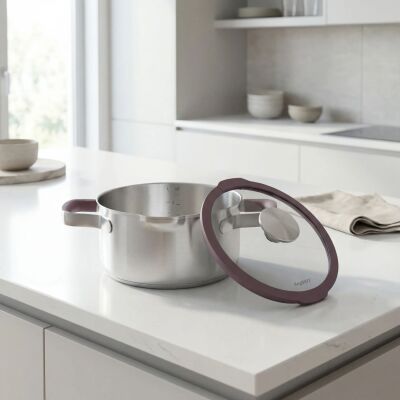 Berghoff Home Elements Kapaklı Güveç Tenceresi 18cm Peppercorn (1)