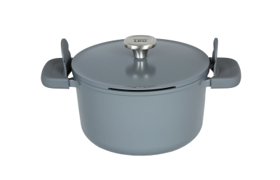 Berghoff Leo Phantom Kapakli Yapişmaz Derin Tencere 24 Cm Smoked Grey - 1