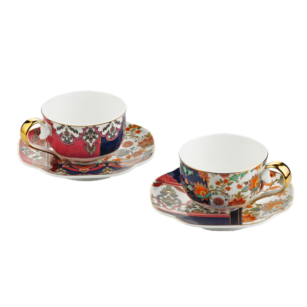 Etro Bone 2Li Çay Fincani Seti 250 ml - 1
