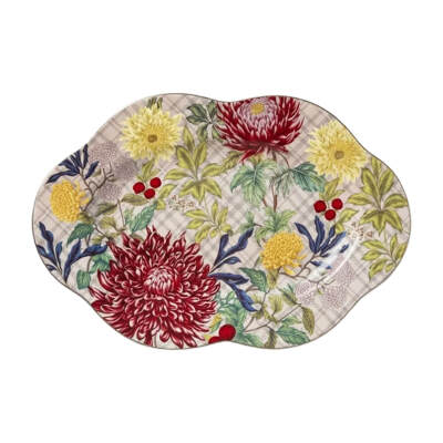 Laverna Bone 30 cm Oval Tabak