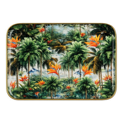 Palmetto Dekoratif Emaye Tepsi 40 cm
