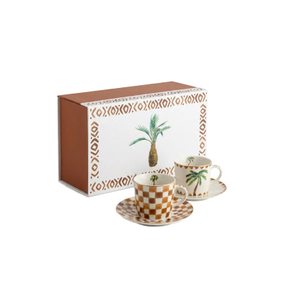 Palmina Bone 2'li Çay Fincanı Seti 220 ml (1)