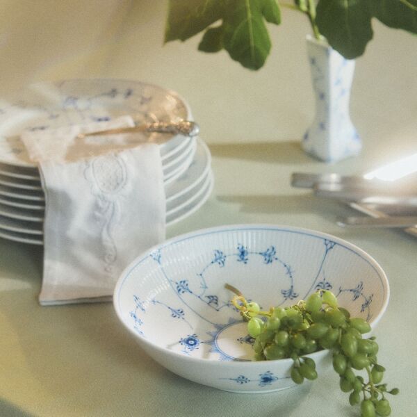 Royal Copenhagen Blue Fluted Plain Vintage Vazo 12 cm - 2