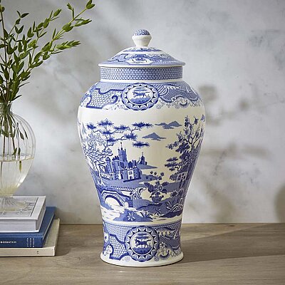 Spode Gothic Castle Kapaklı Dekoratif Vazo 36 cm (1)