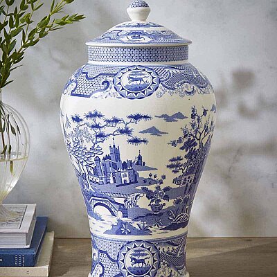 Spode Gothic Castle Kapaklı Dekoratif Vazo 36 cm - 5