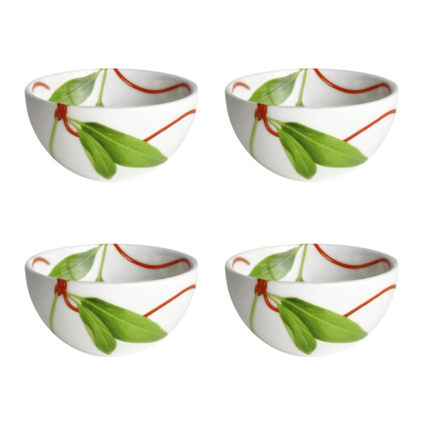 Taitu Fil Rouge Foglie Fine Bone 7Cm Kase Seti - 1