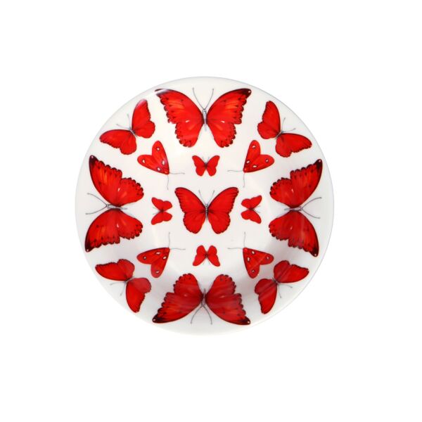 Taitu Red Fine Bone  16Cm 4Lü Kase Seti (1)