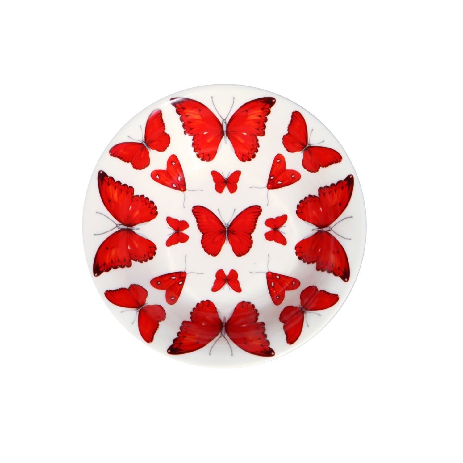 Taitu Red Fine Bone 16Cm 4Lü Kase Seti - 2